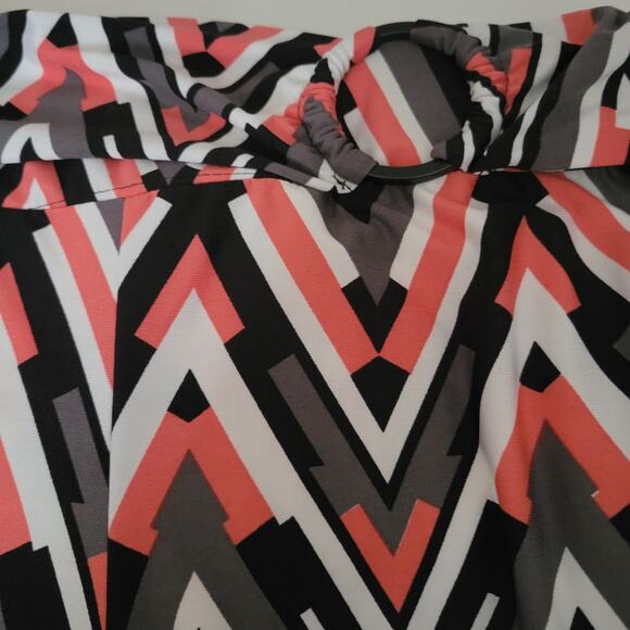 Robert Lewis Leggings Size Medium Very Colorful Geometric Design and Soft Comfy - Picture 4 of 9
